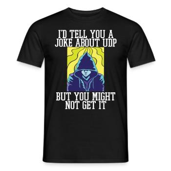 Cybersecurity - IT-Sicherheit Informatiker - Männer T-Shirt - Schwarz - Vorne - AI Model Male 178 light (178cm)