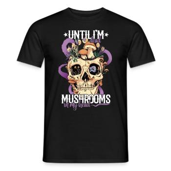 Cottagecore Esthétique Rétro Champignons et Mycologie - T-shirt homme - noir - Devant - AI Model Male 178 light (178cm)