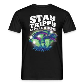 Cottagecore Esthétique Rétro Champignons et Mycologie - T-shirt homme - noir - Devant - AI Model Male 178 light (178cm)