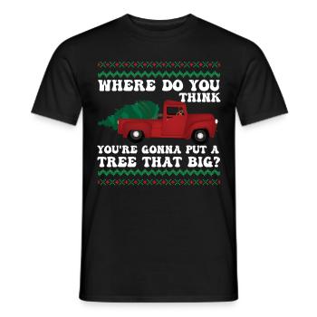 Wo glaubst du, wirst du einen Baum setzen, der - Männer T-Shirt - Schwarz - Vorne - AI Model Male 178 light (178cm)
