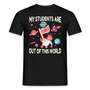 Primary School Teacher Kindergarten Educator - Men's T-Shirt - black - Front - AI Model Male 178 light (178cm)
