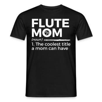 Flute Flute Musicians Brass Music - Men's T-Shirt - black - Front - AI Model Male 178 light (178cm)