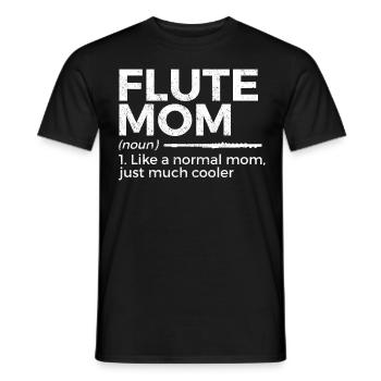 Flute Flute Musicians Brass Music - Men's T-Shirt - black - Front - AI Model Male 178 light (178cm)