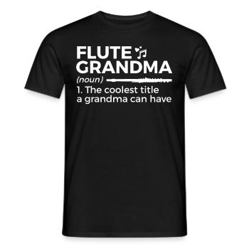Flute Flute Musicians Brass Music - Men's T-Shirt - black - Front - AI Model Male 178 light (178cm)