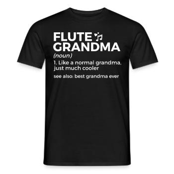 Flute Flute Musicians Brass Music - Men's T-Shirt - black - Front - AI Model Male 178 light (178cm)