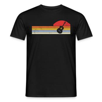 Musicien de guitare Musique de cuivres - T-shirt homme - noir - Devant - AI Model Male 178 light (178cm)