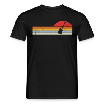 Musicien de guitare Musique de cuivres - T-shirt homme - noir - Devant - AI Model Male 178 light (178cm)