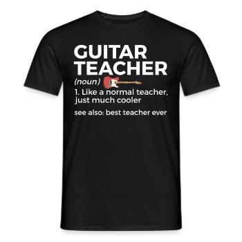Musicien de guitare Musique de cuivres - T-shirt homme - noir - Devant - AI Model Male 178 light (178cm)