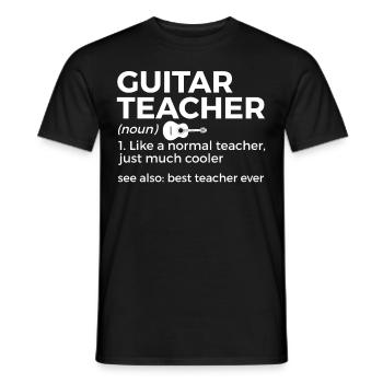 Musicien de guitare Musique de cuivres - T-shirt homme - noir - Devant - AI Model Male 178 light (178cm)