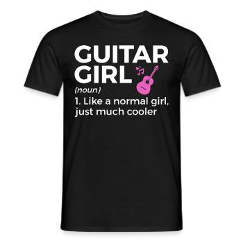 Musicien de guitare Musique de cuivres - T-shirt homme - noir - Devant - AI Model Male 178 light (178cm)