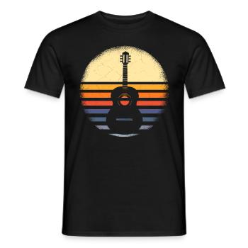 Musicien de guitare Musique de cuivres - T-shirt homme - noir - Devant - AI Model Male 178 light (178cm)