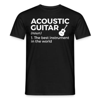Musicien de guitare Musique de cuivres - T-shirt homme - noir - Devant - AI Model Male 178 light (178cm)