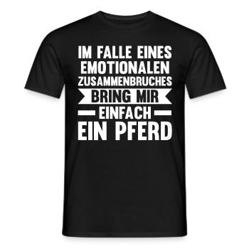 Reiten Reiter Pferd Pferde - Männer T-Shirt - Schwarz - Vorne - AI Model Male 178 light (178cm)