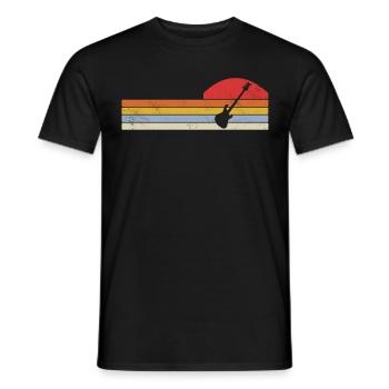 Musiciens de guitare basse - T-shirt homme - noir - Devant - AI Model Male 178 light (178cm)