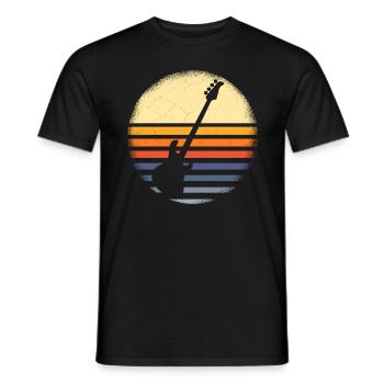 Musiciens de guitare basse - T-shirt homme - noir - Devant - AI Model Male 178 light (178cm)