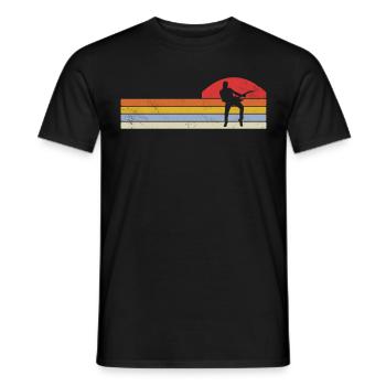 Musicien de guitare basse - T-shirt homme - noir - Devant - AI Model Male 178 light (178cm)