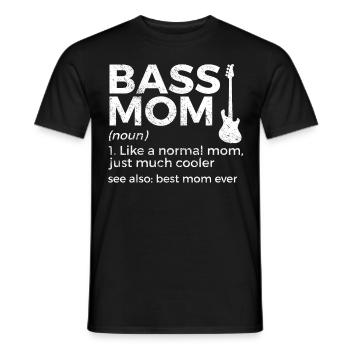 Musicien de guitare basse - T-shirt homme - noir - Devant - AI Model Male 178 light (178cm)