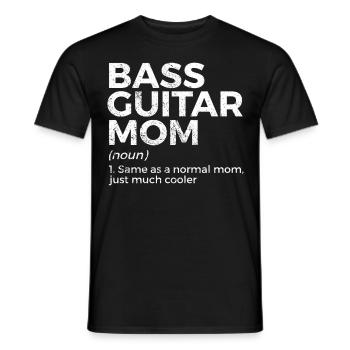 Musicien de guitare basse - T-shirt homme - noir - Devant - AI Model Male 178 light (178cm)