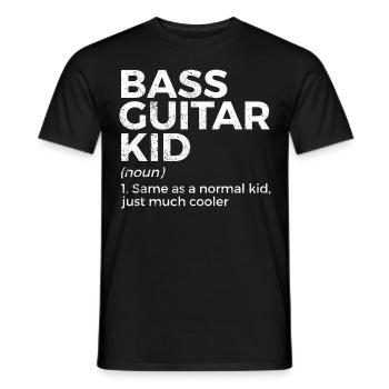 Musicien de guitare basse - T-shirt homme - noir - Devant - AI Model Male 178 light (178cm)