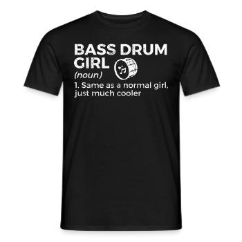 Musicien de grosse caisse - T-shirt homme - noir - Devant - AI Model Male 178 light (178cm)