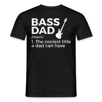 Musicien de guitare basse - T-shirt homme - noir - Devant - AI Model Male 178 light (178cm)