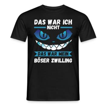 Zwillingsgeschwister Zwilling Zwillinge - Männer T-Shirt - Schwarz - Vorne - AI Model Male 178 light (178cm)