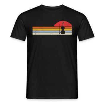 Violon Musicien - T-shirt homme - noir - Devant - AI Model Male 178 light (178cm)