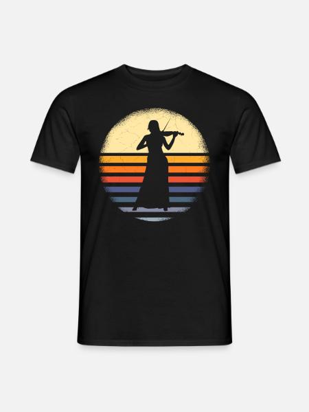 Violine Geige Musiker - Männer T-Shirt - Schwarz