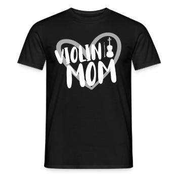 Violin Violin Musician - Men's T-Shirt - black - Front - AI Model Male 178 light (178cm)