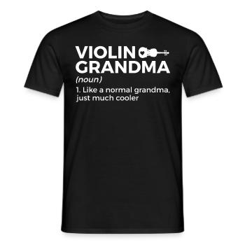 Violine Geige Musiker - Männer T-Shirt - Schwarz - Vorne - AI Model Male 178 light (178cm)