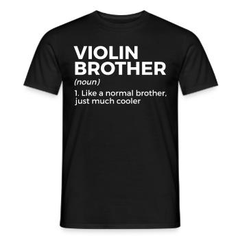 Violine Geige Musiker - Männer T-Shirt - Schwarz - Vorne - AI Model Male 178 light (178cm)