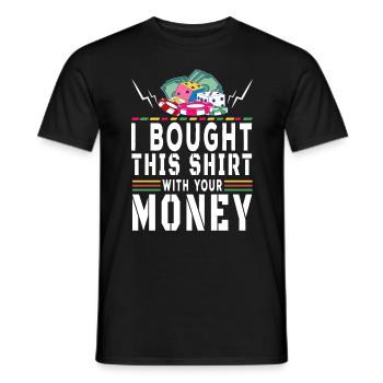 Casino Gambling Slot Machine Card Game - Men's T-Shirt - black - Front - AI Model Male 178 light (178cm)
