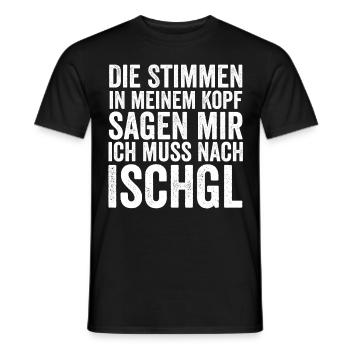 Apres Ski Party Skiurlaub Skifahrer Ischgl - Männer T-Shirt - Schwarz - Vorne - AI Model Male 178 light (178cm)