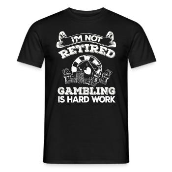 Casino Gambling Slot Machine Card Game - Men's T-Shirt - black - Front - AI Model Male 178 light (178cm)