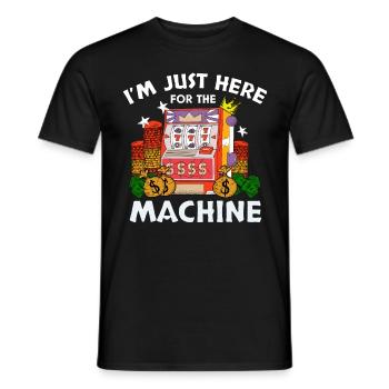 Kasino Glücksspiel Spielautomat Kartenspiel - Männer T-Shirt - Schwarz - Vorne - AI Model Male 178 light (178cm)