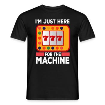 Casino Gambling Slot Machine à sous Jeu de cartes - T-shirt homme - noir - Devant - AI Model Male 178 light (178cm)