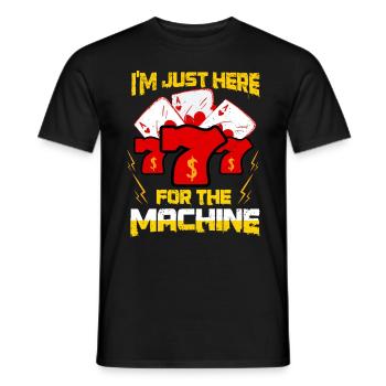 Casino Gambling Slot Machine à sous Jeu de cartes - T-shirt homme - noir - Devant - AI Model Male 178 light (178cm)
