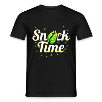 Veggie Snack Time - Vegetarian And Vegan - Männer T-Shirt - Schwarz - Vorne - AI Model Male 178 light (178cm)