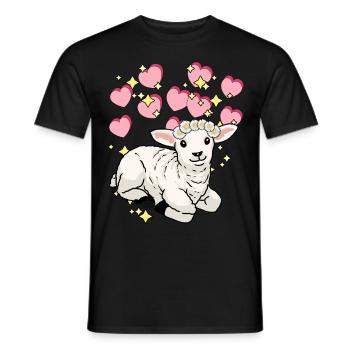 Rêve Fantaisie Ciel étoilé Moutons Enfants Rêve - T-shirt homme - noir - Devant - AI Model Male 178 light (178cm)