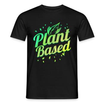 Plant Based Veggie Food Vegetarian - Go Vegan - Männer T-Shirt - Schwarz - Vorne - AI Model Male 178 light (178cm)