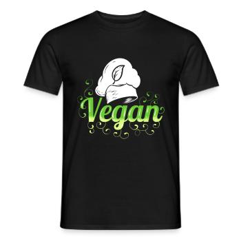 Chef's Hat - Cooking Vegan - Männer T-Shirt - Schwarz - Vorne - AI Model Male 178 light (178cm)