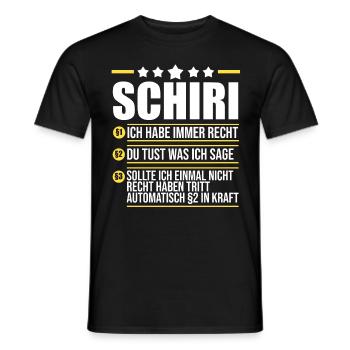 Schiri Unparteiischer Fußball Schiedsrichter - Männer T-Shirt - Schwarz - Vorne - AI Model Male 178 light (178cm)