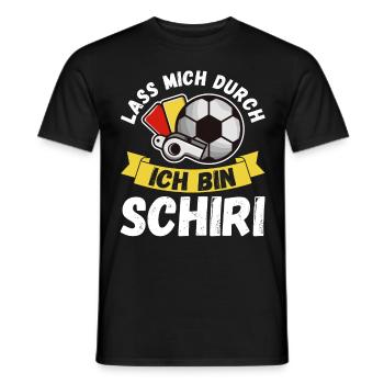 Schiri Unparteiischer Fußball Schiedsrichter - Männer T-Shirt - Schwarz - Vorne - AI Model Male 178 light (178cm)