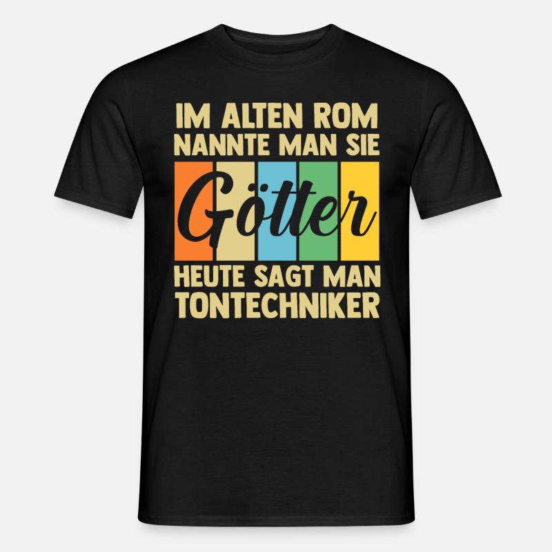 Toningenieur Tontechnik Tontechniker - Männer T-Shirt - Schwarz