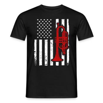 Musicien Mellophone - T-shirt homme - noir - Devant - AI Model Male 178 light (178cm)