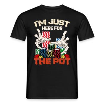 Casino Gambling Slot Machine à sous Jeu de cartes - T-shirt homme - noir - Devant - AI Model Male 178 light (178cm)