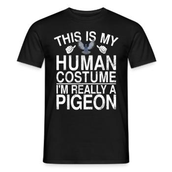 Lustig Taubenzüchter & Tauben Flüsterer Brieftaube - Männer T-Shirt - Schwarz - Vorne - AI Model Male 178 light (178cm)
