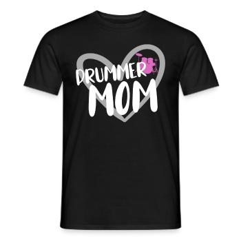 musicien de batterie - T-shirt homme - noir - Devant - AI Model Male 178 light (178cm)