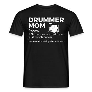 Musicien de batterie - T-shirt homme - noir - Devant - AI Model Male 178 light (178cm)