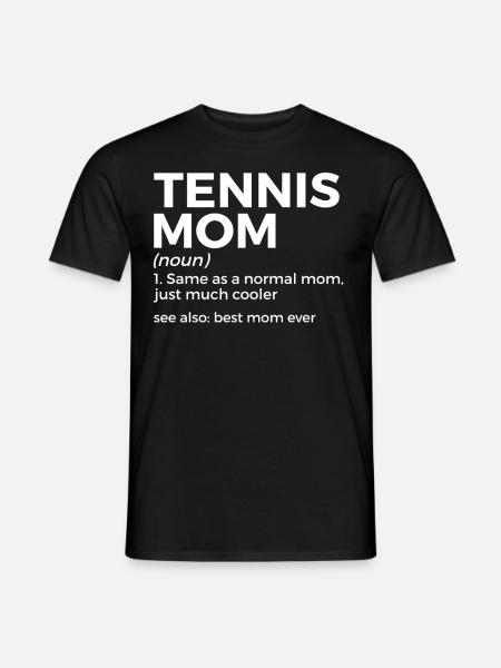 Tennis Geschenk - Männer T-Shirt - Schwarz